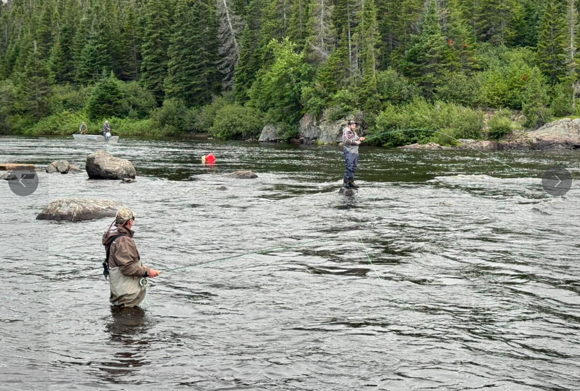 Eagle River angling Photo credit: Pratt Falls Lodge guide, Sonny Williams.