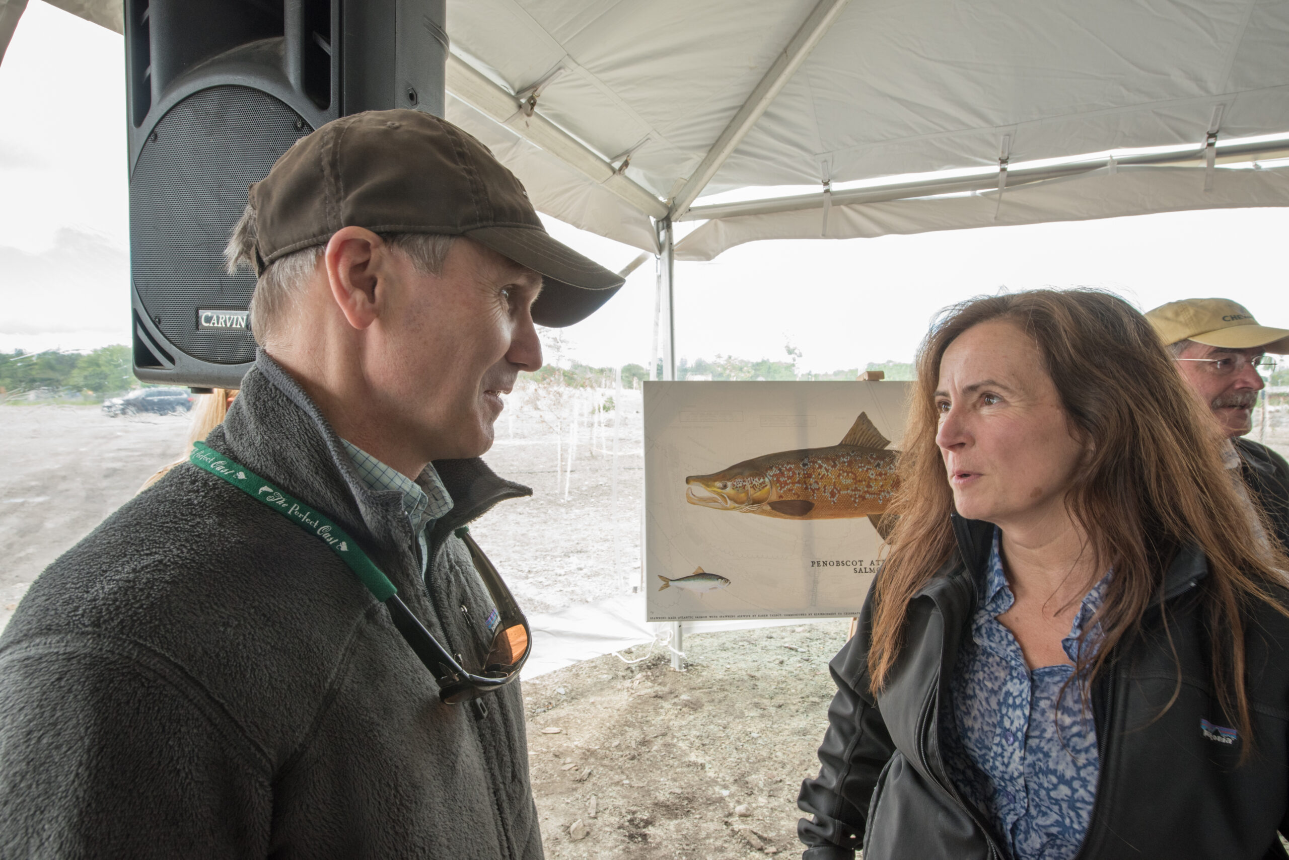 Bill Taylor and Laura Rose Day at Howland Celebration. By this time, June 2016, the Penobscot Project was winding down. Laura Rose Day was head of the PRRP.