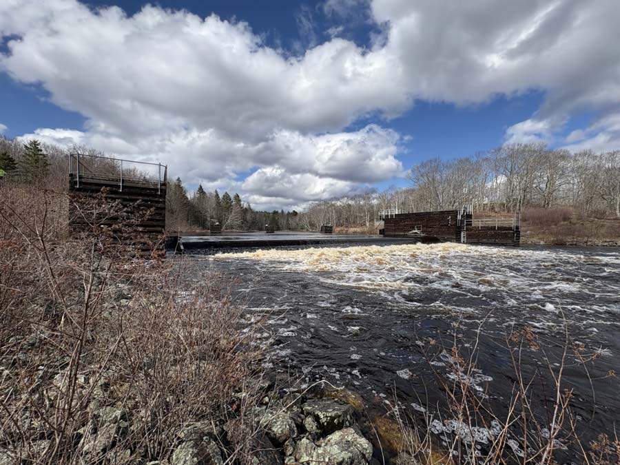 The Cherryfield Dam on the Narraguagus will be replaced by a fishway. Photo: Cat Morse