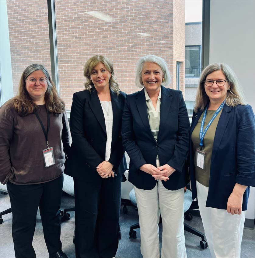 L to R: Sana Kavanagh (CMM), Deirdre Green, Minister of Fisheries Joanne Thompson, and Amy Weston (NSSA). Photo: Neil MacIsaac