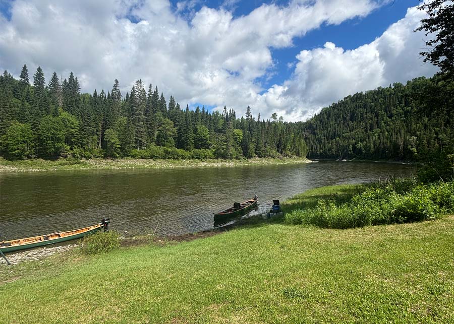 The start of the Three Sisters Crown Reserve stretch on the Restigouche River. <br>Photo: David Roth